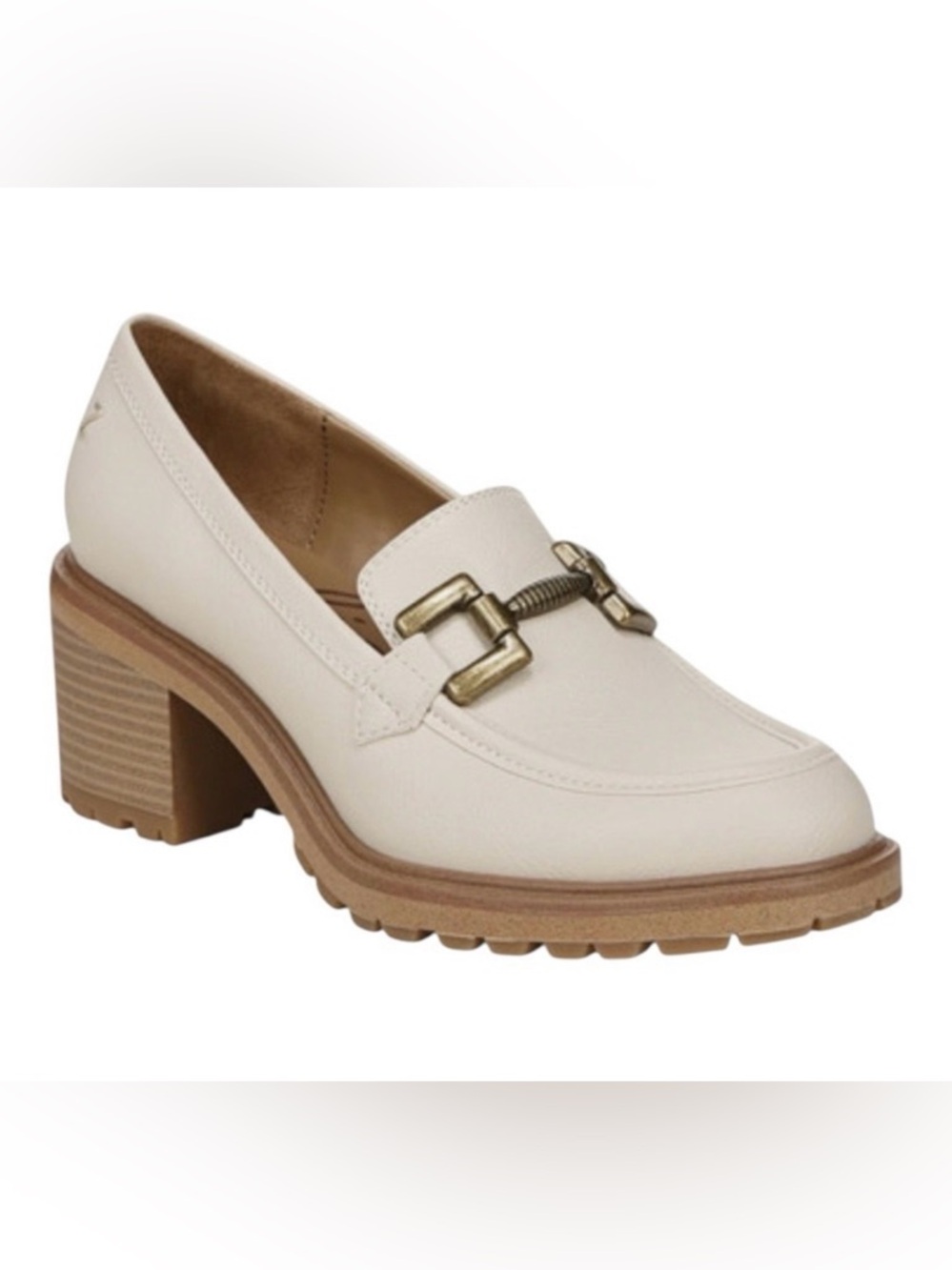 Zodiac Gemma‎ Hardware Lug Sole Loafers Off White New (No Box)